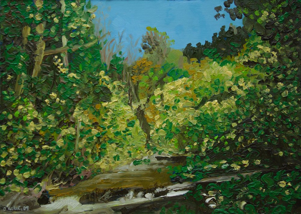2009 — (21) V údolí Bělé za Skuhrovem, A,O,S, 19,4x27cm